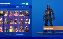 CONTA FORTNITE TODAS AS TEMPORADAS COM CAVALHEIRO NEGRO PC