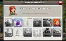 Cash of clans CV 8 FULL c/ 4 construtores