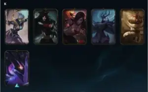 Conta com Skins raras Kayle Juíza, Rammus rei e vitoriosos