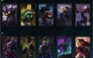 Conta com Skins raras Kayle Juíza, Rammus rei e vitoriosos