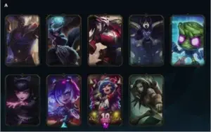 Conta com Skins raras Kayle Juíza, Rammus rei e vitoriosos