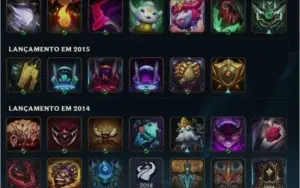 Conta com Skins raras Kayle Juíza, Rammus rei e vitoriosos