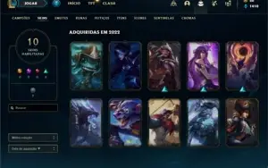 Conta ouro 4 com  25 Champs e 10 Skins