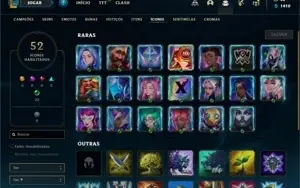 Conta ouro 4 com  25 Champs e 10 Skins