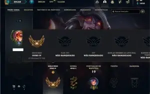 Conta ouro 4 com  25 Champs e 10 Skins