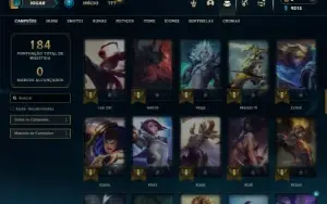 Unranked com 80 Champs e 37 Skins ( ADC / MID / JG )