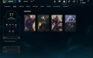 Unranked com 80 Champs e 37 Skins ( ADC / MID / JG )