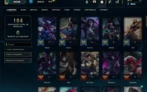 Unranked com 80 Champs e 37 Skins ( ADC / MID / JG )
