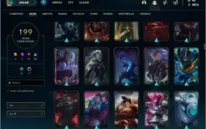 Conta platina 1 com 145 champs e 199 skins ( NIVEL 559 )