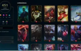 Conta Lol - 451 Skins - Plat 1 Ex Diamante