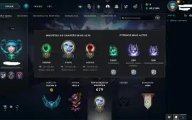 Conta League of legends 200+ skins Nivel 500++