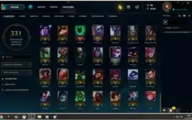 Conta LoL Plat 3 (SoloQ) - 133 campeões - 80 skins