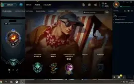 Conta LoL Plat 3 (SoloQ) - 133 campeões - 80 skins