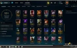 Conta LoL Plat 3 (SoloQ) - 133 campeões - 80 skins