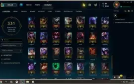 Conta LoL Plat 3 (SoloQ) - 133 campeões - 80 skins