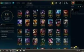 Conta LoL Plat 3 (SoloQ) - 133 campeões - 80 skins