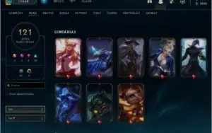 Conta LOL level 200 - 121 Skins