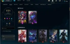 Conta LOL level 200 - 121 Skins