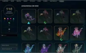 CONTA LEAGUE OF LEGENDS - 490 SKINS
