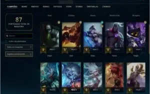 Conta Unranked LV30  7 Skins, 31 campeos