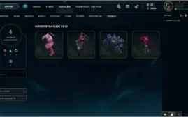 CONTA GOLD 4 - 70 CAMPEÕES E 32 SKINS