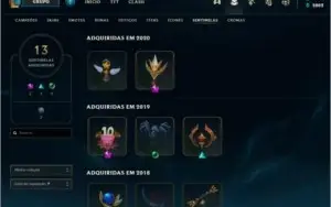 Conta no League Of Legends TOP
