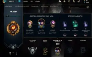 Conta no League Of Legends TOP