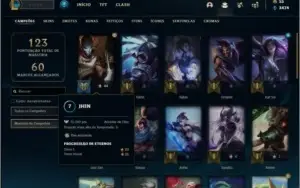 Conta prata 3 com 15 skins e 39 champs