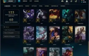 Conta prata 3 com 15 skins e 39 champs