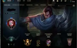 Conta de lol nível 71