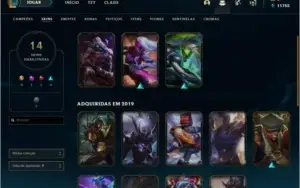 Conta de lol nível 71