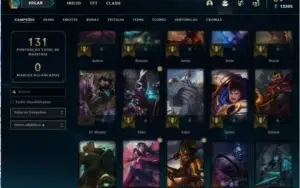 Conta de lol nível 71