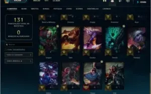 Conta de lol nível 71