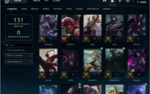 Conta de lol nível 71