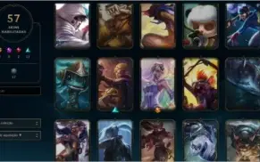 ACC Riot games Valorant 1° passe,LOL 57 skins, tft 9 lendas