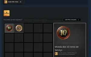 STEAM OLD 18 ANOS, MEDALHA DE 10 E 5 ANOS, 22 JOGOS