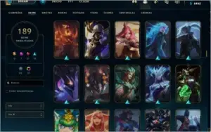 Conta Lol platina 2, 190 skins, 6 prestigio, 17 lendarias...