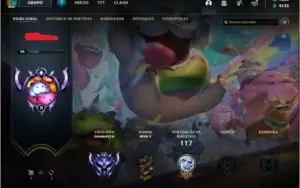 Conta Diamante 2 com RP e vários champs