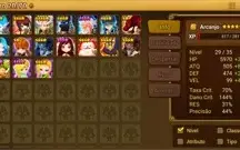 CONTA REROLL LVL12 COM 2 NAT5 SUMMONERS WARS