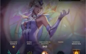 conta lol 227 skins platina 4