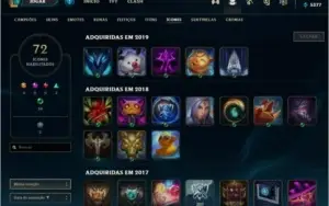 Conta de lol bronze 3(provisorio) com skins top