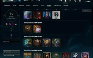 Conta de lol bronze 3(provisorio) com skins top