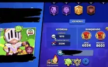 105/105 BRAWLERS/ 125k troféus / 350+ skins
