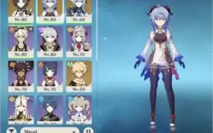 Ar50. Ganyu + agitação / eula + túmulo e Xiao