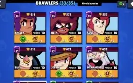 Conta brawl stars 22k max quase full