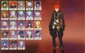 CONTA GENSHIN IMPACT AR 52 - 7 PERSONAGENS 5* TODOS T4