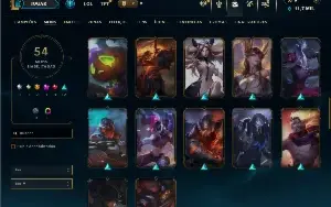 Esmeralda 4 com 95 Champs e 54 Skins ( JG / MID )