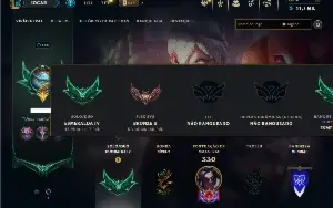 Esmeralda 4 com 95 Champs e 54 Skins ( JG / MID )