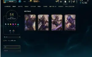 Esmeralda 4 com 95 Champs e 54 Skins ( JG / MID )