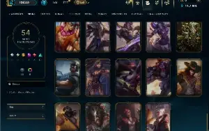 Esmeralda 4 com 95 Champs e 54 Skins ( JG / MID )